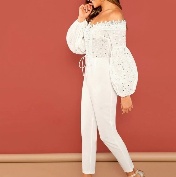 Shein Glamorous White Jumpsuit - Picture 4 of 13